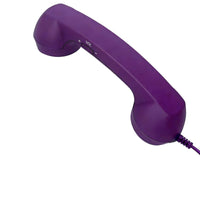 USB-C Handset Built-in Mic Retro Phone Handset Vintage Telephone Receiver Glossy Finish Mobile Accessory Ergonomic Grip