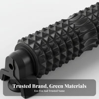 Full Body Use Suction Cup Massage Roller Solid Core Spiky Foam Roller with Stand High Load Capacity Fitness Equipment for Athletes, Home Gym