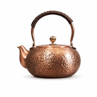 Artisanal Hammered Copper Kettle Classic Hammered Pot for Kitchen