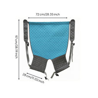 Strap Material Straps Patient Transfer Sling Reinforced Quilted Transfer Sling Buckle Closures for Caregivers, Adult Patients, Assisted Lifting, Carrying