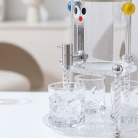 Beverage Dispenser with Cartoon Juice Theme, Iced Tea Drink Dispenser with Stand, Cold Refreshment Station Tap Server