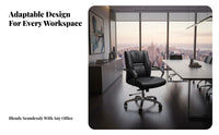 Reclining Function Highspine managerial Chair Ergonomic relaxsign rotating Seat Padrelaxd Armrests Office Furniture effortless-glidingRolling Casters for managerials, Professionals, Home Users, Conference Room, Working, Gaming