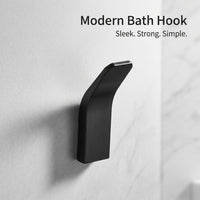 Bedroom Hat Hook and Kitchen for Homeowners, Rustproof Wall Mounted Coat Made of Aluminum, No-Drill Robe with Adhesive Installation