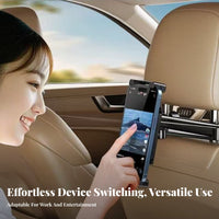 Car Headrest Tablet Mount Foldable Lengthen Able Car Tablet Bracket Rear Seat Amusement Mount Wide Compatibility