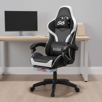 Height Adjustable High Back Reclining Computer Chair Headrest Pillow Ergonomic Gaming Chair with Footrest Office Furniture for Gamers, Students, Game Room
