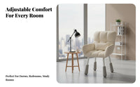 Height Adjustable Computer Chair Soft Upholstery Adjustable Study Armchair