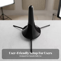 Foldable Folding Trumpet Stand Round Base Three-Leg Trumpet Stand Lightweight Music Gear Compact