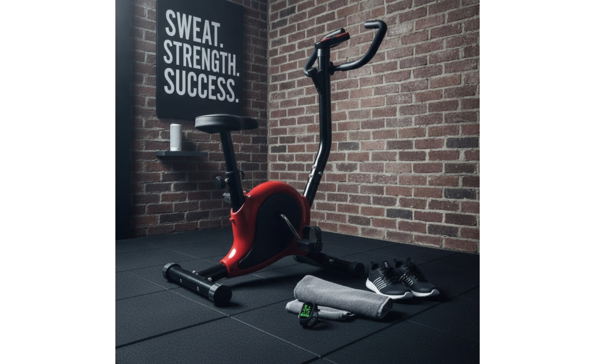 Heavy Duty Steel Frame Kids Stationary Bike Compact Size Kids Exercise Bike Adjustable Seat Home Gym Gear Non-Slip Pedals