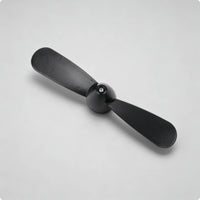 Rounded Blades Kayak Propeller Blade Replacement Two-Blade Propeller Accessory Marine Gear Black