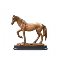 Horse Figurine Resin Decor Compact for Tv Cabinet, Desktop