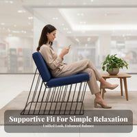 Continuous Line Armchair Modern Design Upholstered Armchair Minimalist design
