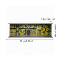1:64 Diecast Display Case Enclosed Themed Diorama Display Flat Roof Diecast Garage Diorama