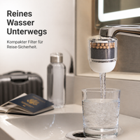 Portable Faucet Water Filter for Travel, Hotel, Dormitory - Easy Installation Tap Purifier