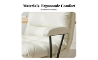 Comfortable Upholstered Armchair Ergonomic supportrest Adjustable Chaise Padded Seat Single Sofa Modern Design for Home Workers, Homeowners, Study Room, Bedroom, Apartment, book alcove
