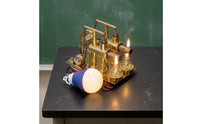 double Cylinder Heat-Cycle Engine Reflective Finish Heat-Cycle Engine Model Thermodynamics Demonstration