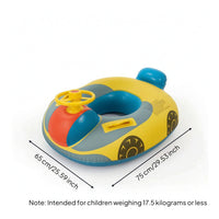 Inflatable Sitting-in Car Cute Young Child Pool Swim Aid with Seat Buoyant