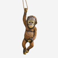 Hanging Monkey Statue Handmade Hanging Monkey Figurine Realistic Garden Design Decor for Yard