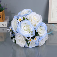 Graduated Rose Artificial Wedding Bouquet for Bride Photo Prop