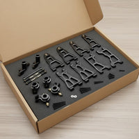 1/12 Scale RC Car Modification Kit 1/12 Scale Car Parts Easy Installation Aluminum Shock Absorber System Upgrade Kit for, off-Pavement