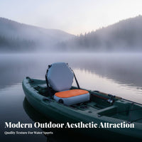 Inflatable Kayak Seat Wear-Resistant Inflatable Fishing Boat Seat Detachable Paddle Boat Rear Rest Waterproof Adjustable Straps