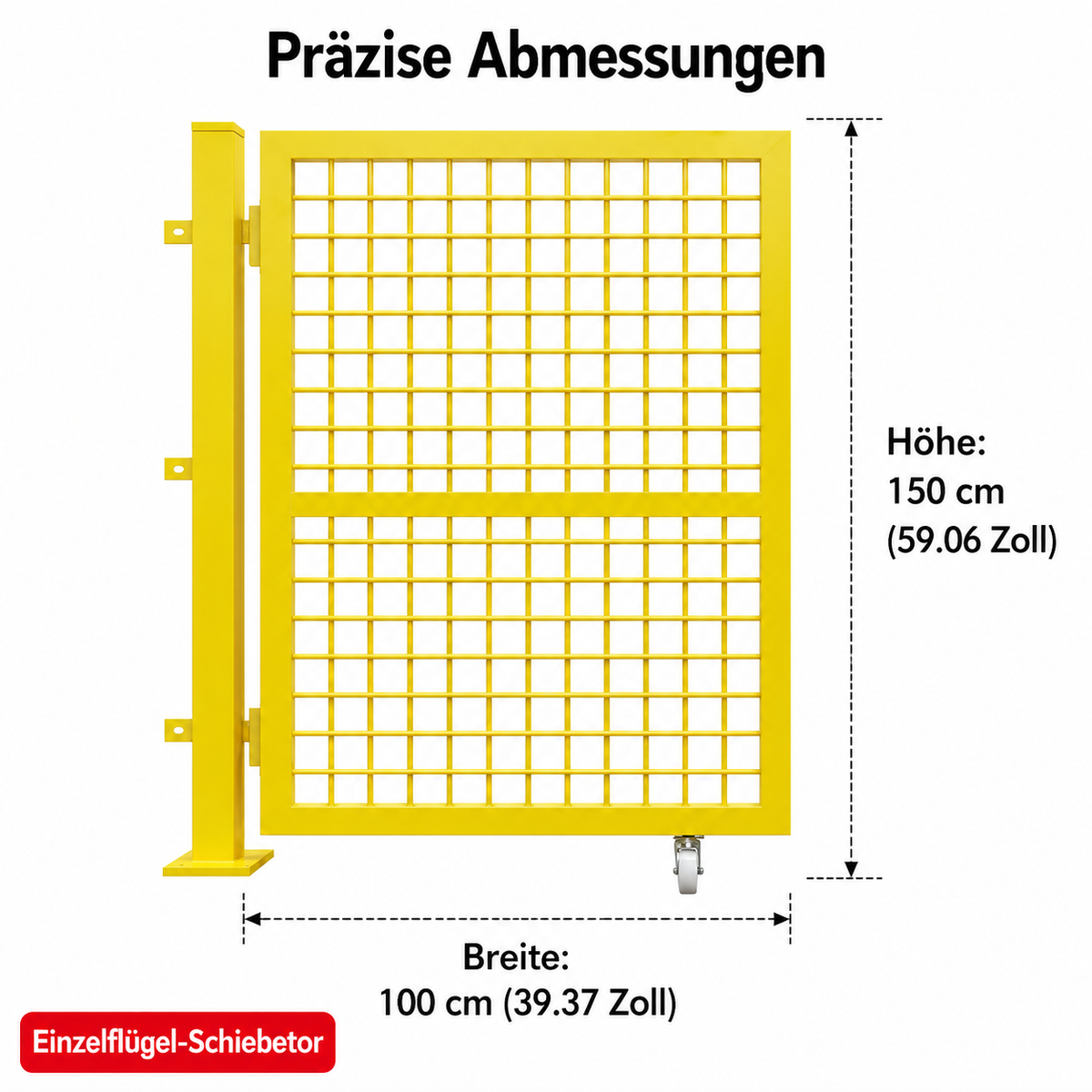 Premium Puppy Playpen, Yellow Dog Fence with Door, Reinforced Free-Run Enclosure for Indoor & Outdoor, 2-Piece