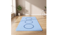 Extra-Large Exercise Mat with Carrying Strap Textured Exercise Mat with Bag Portable Roll-up for Yogis, Fitness Enthusiasts, Floor Workouts, Home Gym
