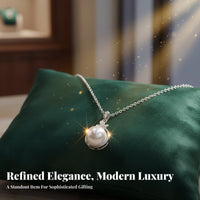 Simulated Pearl Necklace Light Luxury Butterfly Pearl Drop Elegant Design