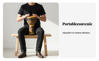 Rich Sound 12-Inch Tunable Djembe Portable Mechanically Tuned Djembe Long-Lasting Hand Drum Ready to Play for Professionals, Performers, Live Performance, Music Practice, Studio Recording, Outdoor Use