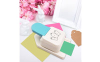 Label Punch Embossing Function Easy to Use Bookmark Paper Puncher for Crafters, Teachers, Scrapbooking, Office Organization