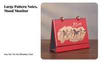 Zodiac Horse Leather Calendar, Desktop, Chinese Design, Corporate Gift