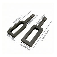 2 Pieces Long-Lasting Wire Twisting Tool with Hex Shank Compact Wire Twister with Hex Shank Fast Drill Attachment for Construction Sites, Workshop