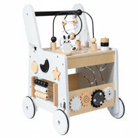 Young Child with Wheels Develops Fine Motor Skills Wooden Infant Push Pusher for Young Children, Infants