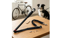 Hands Cycle and Dog Leash Shock-Absorbing Bike Leash with Spring Absorber for Bicycling