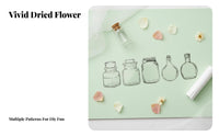 20 Pieces Creative Crafting DIY Pressed Flower Bookmark Self Transparent Dried Flower Bookmark Kit Easy to Make for Students, Kids