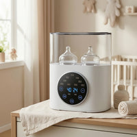 2-in-1 Baby Bottle Warmer and Sterilizer Temperature Control Bottle Warmer with Sterilizer Touchscreen Appliance Digital for Parents, Infants, Newborns, Kitchen, Nursery, Daycare