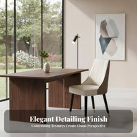 Post-Modern Design Upholstered Side Chair Ergonomic Backrest Dining Room Seat Quilted Stitching Accent Furniture Versatile Use for Interior Designers, Apartment Dwellers, Reception Area, Kitchen, Bedroom, Home Office