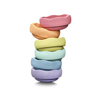 6 Pieces Cushiony Stepping Stones Stable Balance Stones Safe Stepping Blocks Long-Lasting for Children, Obstacle Courses, Kindergarten