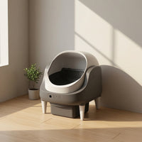 App-Controlled Smart Litter Box with Waste Drawer Electric Self-Cleaning Litter Box Enclosed Pet Supply for Living Room
