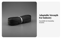 Heavy-Duty Continuous Coil Zipper Long-Lasting Zipper by the Yard Firmly Interlocked Teeth Sewing Supply Easy to Install for Outdoor Gear Makers, DIY Enthusiasts, Tent Production, Agriculture, Luggage Making, Upholstery
