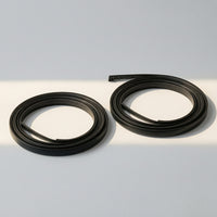 2 Pieces Roof Drip Weatherstrip with End Tabs Noise Reducing Roof Drip Molding Weatherstrip Compatible for Automotive DIY