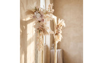 Wedding Arch Flowers Asymmetrical Floral Arch Swag Cascading Artificial Floral Swag for Brides, DIY Decorators, Reception Backdrop