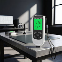 Handheld Coating Thickness Gauge Digital Thickness Tester with Lanyard Backlit Tool Portable for Workshop