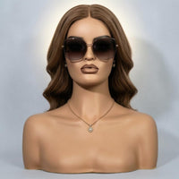 Hairpiece Display Bust Half-Female Form Head Bust Stable Base Presentation Piece
