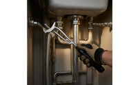 Sink Wrench with Adapters Retractable Tap Nut Spanner Hard-to-Reach for Plumbers