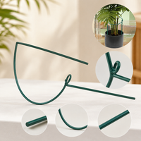 Iron Art Plant Support Half-Round Trellis for Climbing Plants, Orchids, Hydrangeas, Roses, and Greenery