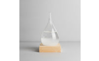 Crystalline Glass Weather Forecast Bottle Science-Inspired Teardrop Storm Glass Elegant Weather Forecast Bottle Transparent for Teachers, Desk
