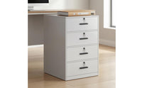 Lockable Office Cabinet Black Handles Under Desk File Cabinet Flat Top
