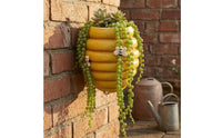 Organic Resin Bee-Colony Wall Planter Lightweight Honeycomb Planter Space Saving Wall Mounted Plant Holder Indoor Plants