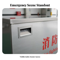 Fire Fighting Sandbox Thickened Material Fire Sand Storage Box Rust-Resistant Stainless Steel Sandbox for Warehouse Factories, Commercial Buildings