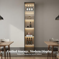 Dining Room Buffet Hutch Solid Wood Construction Beverage Bar Cabinet with Storage Multi-Functional Modern Beverage Bar Cabinet for Homeowners